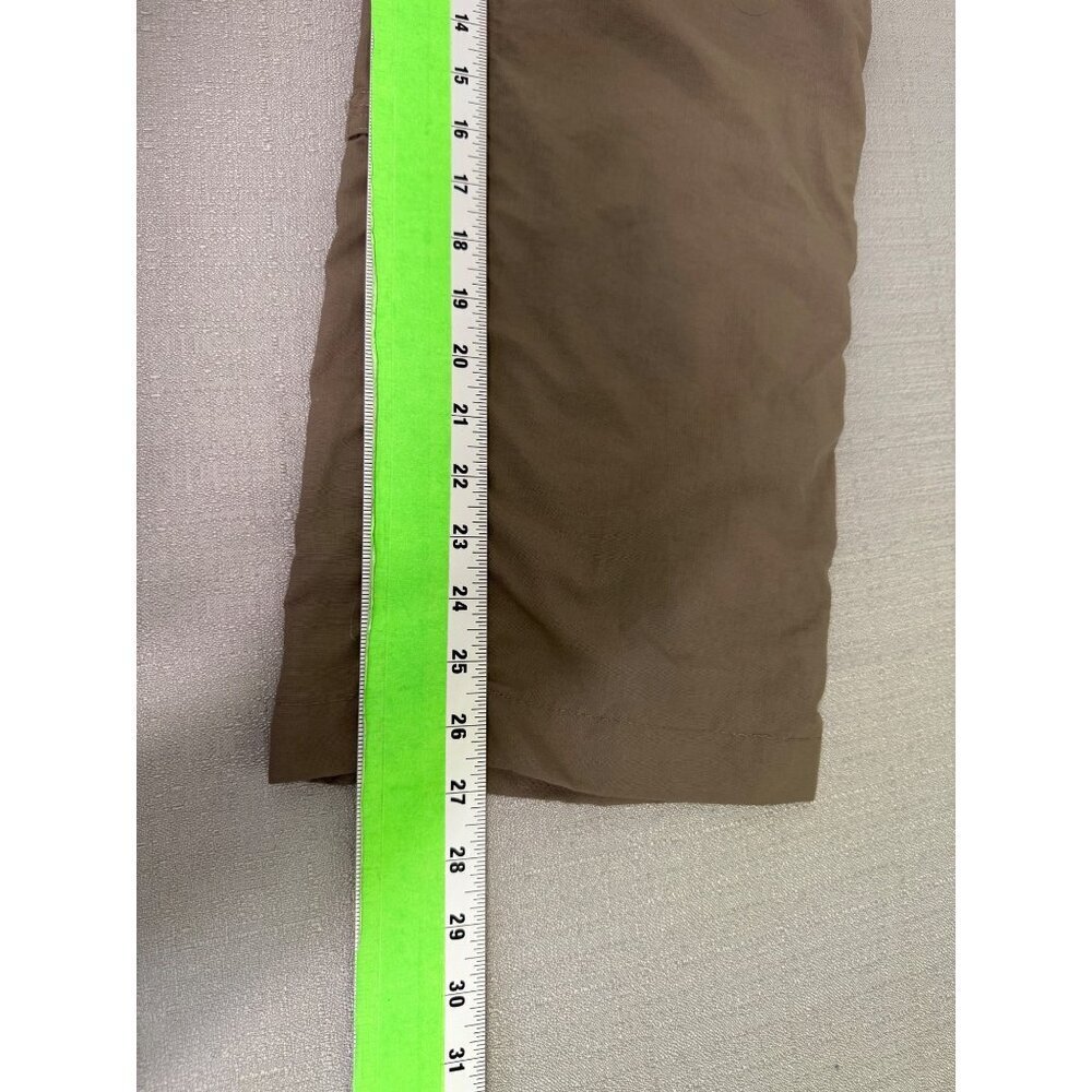 The North Face Womens Nylon Roll-Up Pants 10 Khaki Drawstring Waist Outdoor - Picture 13 of 15